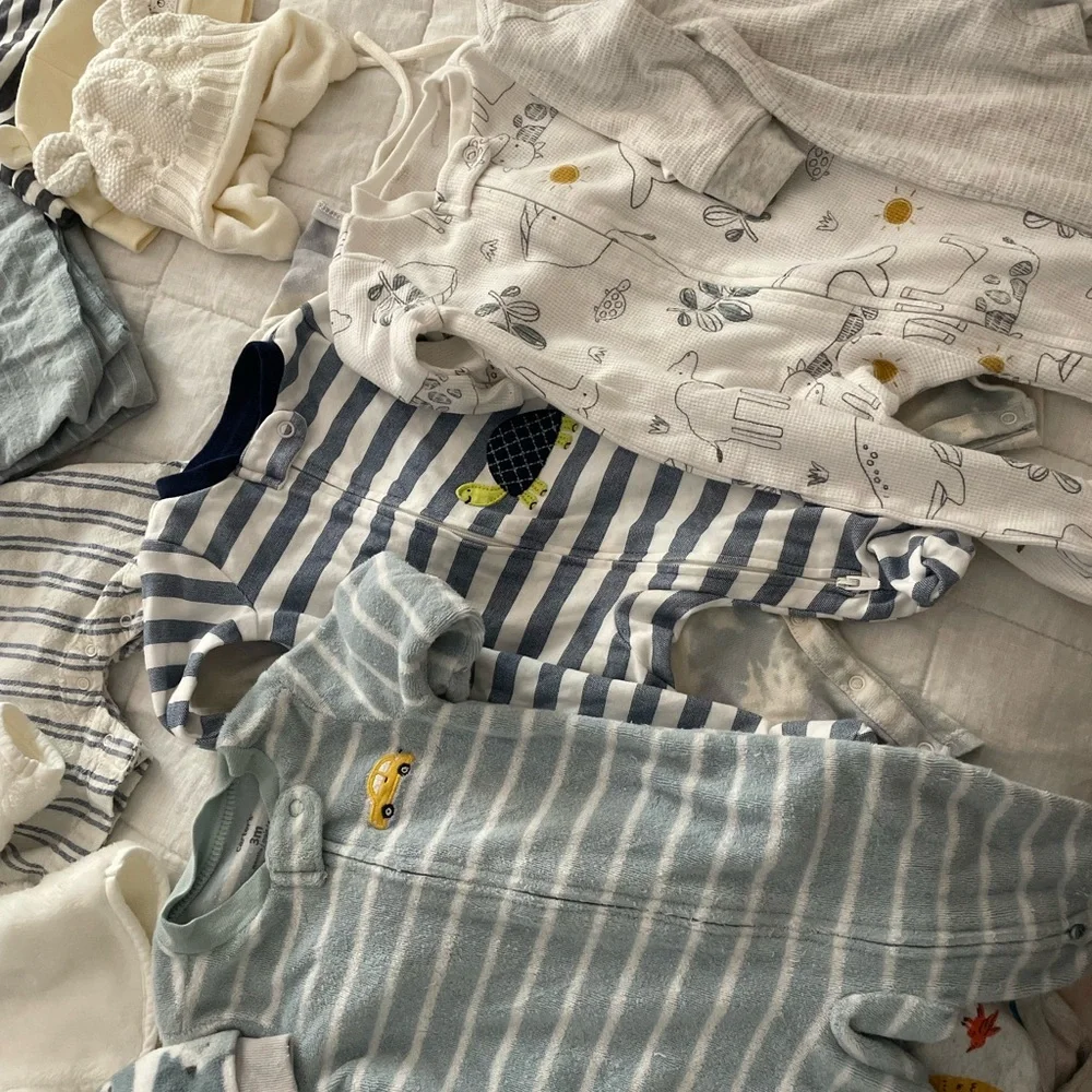LOT of NB & 0-3 Month Baby Clothing Bundle Carter’s, Gap, Nordstrom, GUC